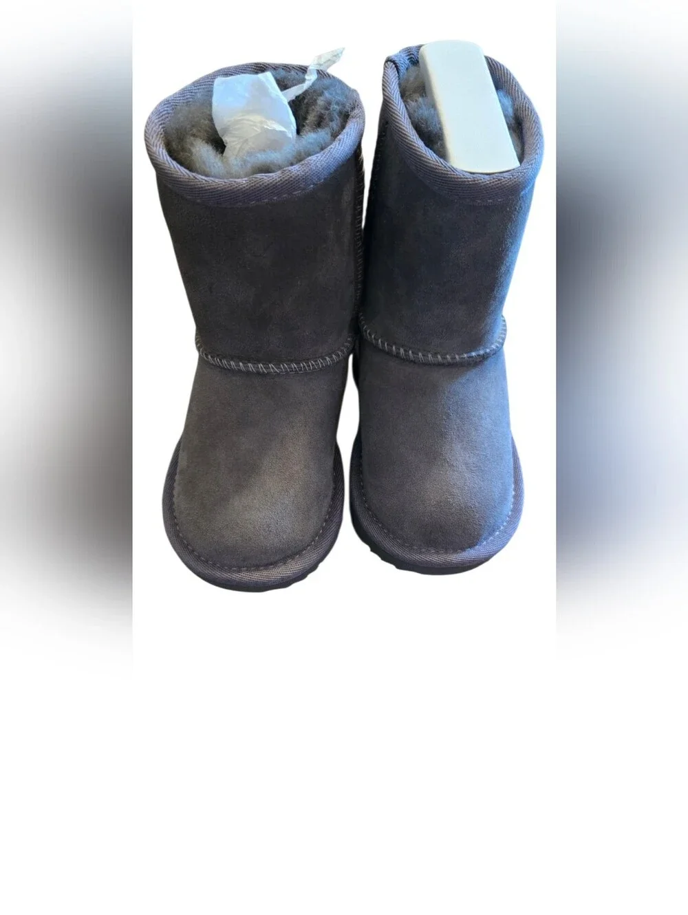 UGG Kids Classic Grey Suede Winter Boots - Size 6 - NWOB